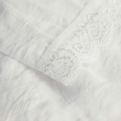 Vista 5 de Charmian Blusa de manga larga con hombros descubiertos y ribete de encaje para mujer