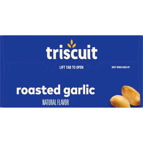 Vista 19 de Triscuit galletas de trigo integral de grano entero con sabor a ajo tostado, 6 cajas de 8.5 onzas cada una