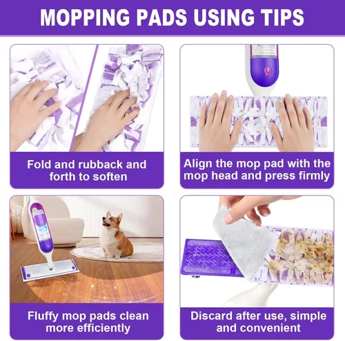 Vista 6 de Almohadillas desechables para trapeador Swiffer Powermop - Paquete