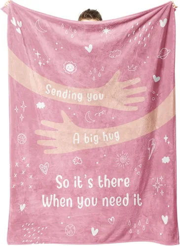 Vista 12 de Afterprints Regalos para recuperarse para mujeres y hombres, manta de abrazo/sanación, regalos para pensar en ti/cuidado del cáncer/simpatía/después