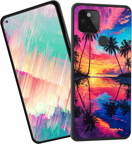 Vista 79 de for Google Pixel 4 XL Case,Slim Shockproof TPU Soft Rubber Silicone Cover Phone Case for Google Pixel 4 XL,Blue Skull Headphone