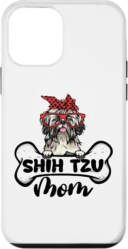 Vista 12 de iPhone 15 Shih Tzu Mom Shirt Dog Bone Mothers Day Dog Mama Case