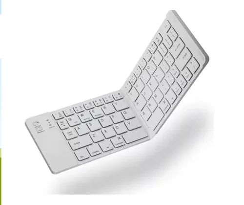 Vista 4 de Mini Teclado Inalambrico Plegable Portatil Bluetooth.