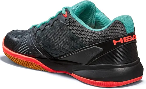Vista 8 de HEAD Revolt - Zapato de corte para hombre color negro y verde azulado