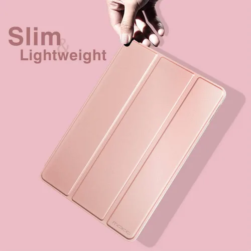 Vista 8 de MoKo Funda compatible con iPad de 9ª/8ª/7ª generación de 10.2 pulgadas (2021/2020/2019), delgada y ligera funda inteligente con protector trasero
