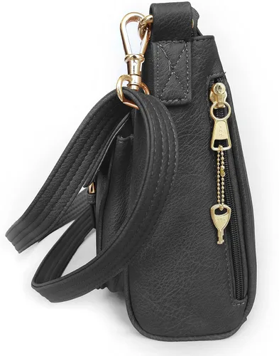 Vista 3 de Roma Leathers Bolsa de mano oculta con hebilla frontal
