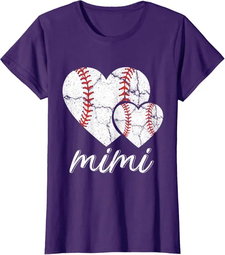 Vista 13 de Camiseta de béisbol Mimi para el Día de la Madre, Negro, S