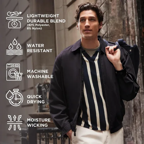 Vista 6 de London Fog Chaqueta de golf con cierre frontal para hombre Auburn (tallas regular y grande)