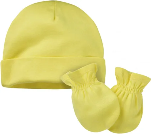 Vista 6 de Onesies Brand Juego de gorro y manoplas unisex para bebé de 12 piezas