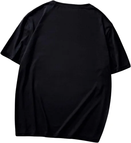 Vista 2 de SHENHE Camiseta casual de manga corta con cuello redondo y ajuste regular para hombre