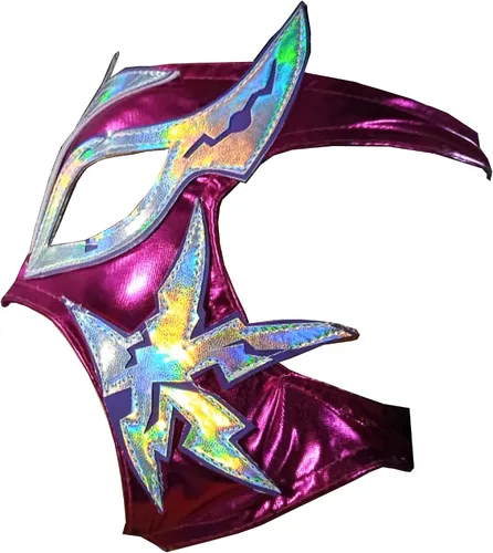 Vista 3 de Lluvia - Máscara de lucha libre de lucha libre para mujer (PRO - Ajuste) para disfraz de Make It Count - Mascara luchadora Mexicana