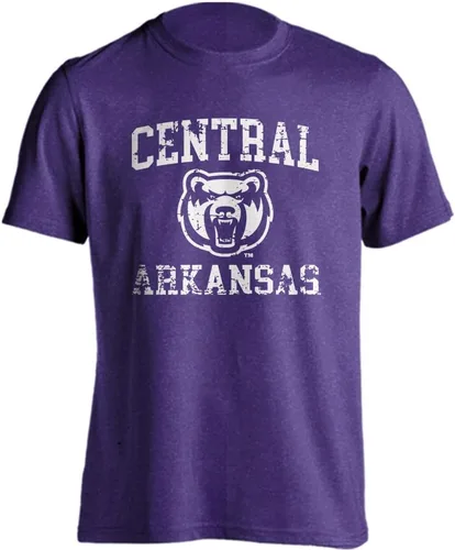 Vista 126 de Sport Your Gear NCAA Camiseta de manga corta retro con licencia oficial de aspecto desgastado para el día del juego, camiseta de espíritu deportivo