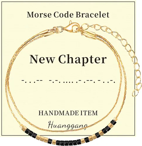 Vista 13 de Regalos inspiradores para mujeres, pulseras con código morse, mensaje secreto para hija, mamá, mejor amiga, profesora, día de la madre, día de San