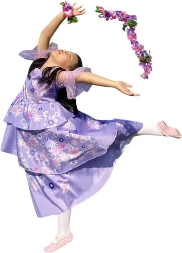 Vista 7 de Disfraz de Mirabel para niños, disfraz de princesa mágica Isabela, vestido de fiesta de Halloween