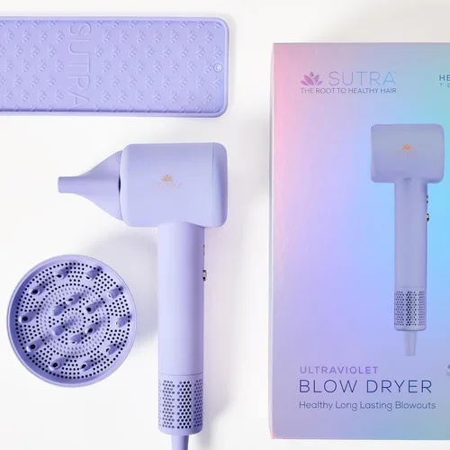 Vista 7 de SUTRA Ultra Violet - Secador de pelo ligero con tecnología iónica negativa, 2 velocidades y 3 ajustes de calor, tiro frío, difusor y concentrador