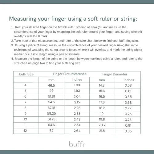 Vista 4 de BUFFR Ring Protector for Working Out - Silicone Ring Protector for Finger Jewelry