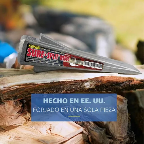 Vista 5 de Cuña Sure Split Estwing E-5 de 9 pulgadas con punta para cortar de 1-7/8 pulgadas Fabricado en Estados Unidos, el acabado puede variar
