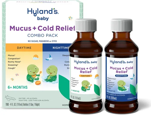 Vista 11 de Hyland's Baby Organic - Jarabe para la tos diurna todo en uno + apoyo inmunológico con saúco, vitamina C y zinc, 4 onzas líquidas