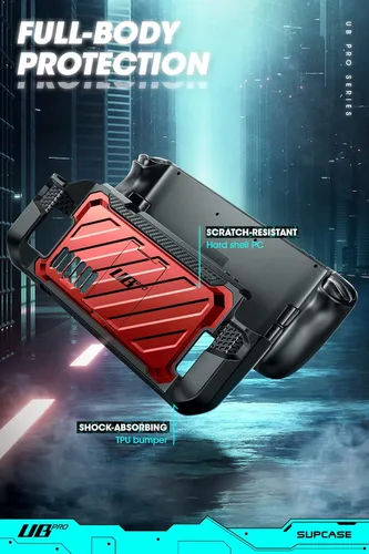 Vista 24 de SUPCASE Unicorn Beetle Pro Series - Funda para Steam Deck (2022) / Steam Deck OLED (2023), funda protectora delgada y resistente con soporte
