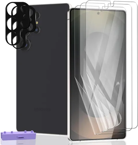 Vista 76 de 1 protector de pantalla de vidrio templado compatible con Nintendo Switch 2, dureza 9H, arañazos, película transparente HD, fácil de instalar