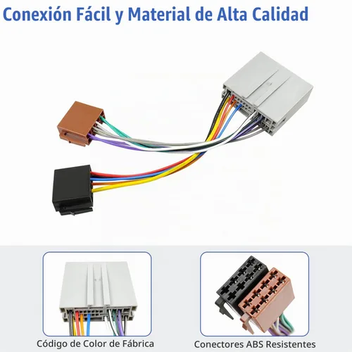 Vista 6 de Arnés de cableado de radio de 24 pines para Ford Mercury Lincoln 2006-2012 Aftermarket 16Pin ISO Stereo Connector Wire Adapter Compatible with