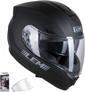 LEM Cascos de motocicleta de cara completa, cascos para hombres, con certificado DOT, PINLOCK y DVS de doble visión, casco de motocicleta de calle