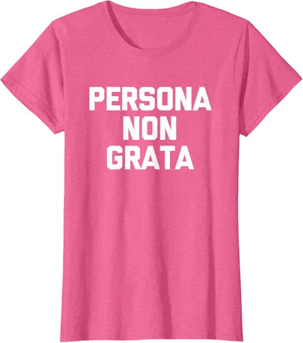 Vista 41 de Persona Non Grata - Divertida camiseta sarcástica con frase sarcástica, Negro