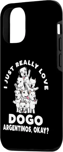 Vista 2 de iPhone 15 Funny Dogo Argentino Dog Case