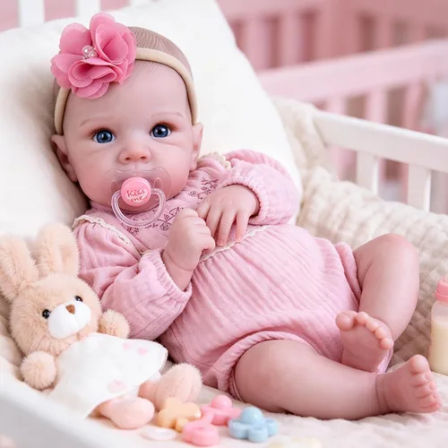 Vista 13 de Milidool Muñecas de bebé recién nacidas realistas de 20 pulgadas con cuerpo posable, muñecas de bebé de la vida real con accesorios para niñas