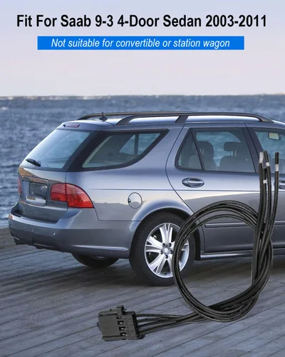 Vista 5 de 4733242 Arnés de cableado de luz trasera con enchufe para Saab 9-3 4 puertas Sedan 2003-2011, cable de luz trasera, coleta de cable izquierdo