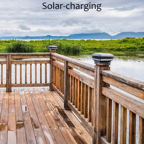 Vista 8 de FVTLED Flexfit - Paquete de 8 luces solares para postes de madera para exteriores, funciona con energía solar, para postes de madera de 3.5 x 3.5, 4