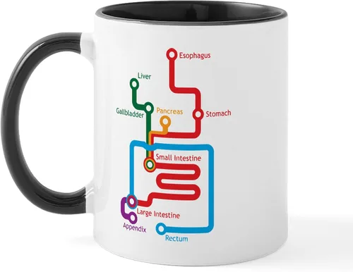 Vista 5 de CafePress Gastrointestinal Subway Map Mug 11 oz (325 ml) Ceramic Coffee Mug