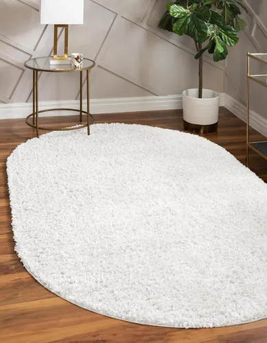 Vista 161 de Unique Loom Colección Davos Shag - Alfombra Lino