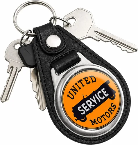 Vista 126 de Brotherhood Round Key Chain for Vintage Motor Oil, Petroleum, and