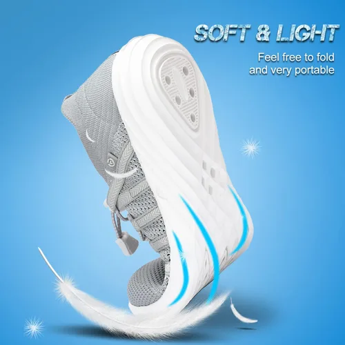 Vista 5 de VIFUUR Zapatos de agua para hombre y mujer, zapatos deportivos para playa, surf, caminar, kayak, barco, piscina
