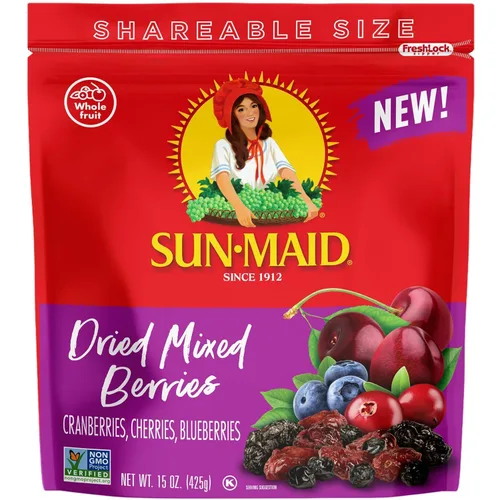 Vista 9 de Sun-Maid Rebanadas de Mango Seco - Bolsa Resellable de 15 oz - Endulzado con Azúcar de Caña - Aperitivo de Fruta Seca para Almuerzos, Aperitivos