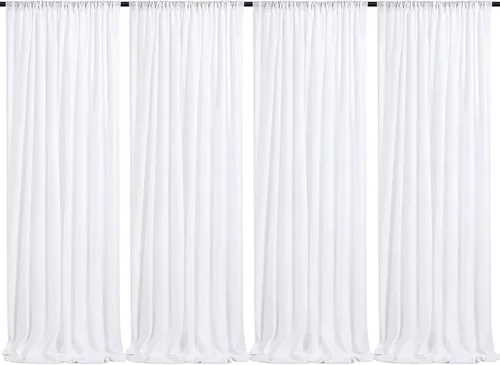 Vista 59 de 2 cortinas de 2 x 8 pies de lentejuelas con brillantina para marco de fotografía, para fiestas o fondos de fotografía