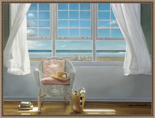 Vista 13 de Amanti Art Lienzo enmarcado para pared, 18 x 24 pulgadas, A Moments Peace, de Karen Hollingsworth, lienzo enmarcado para pared, obras de arte