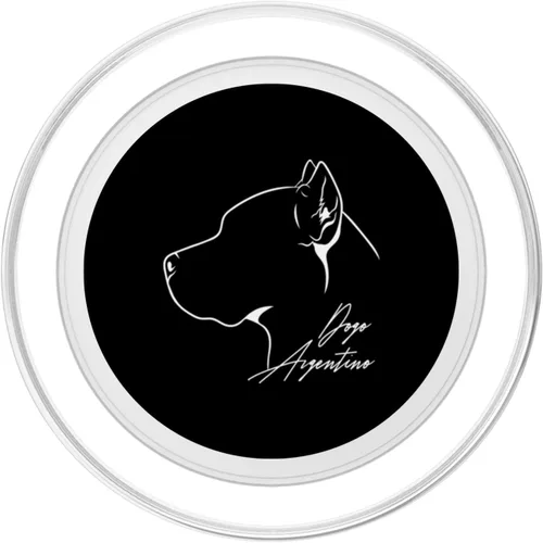 Vista 2 de Funny proud Dogo Argentino profile dog mom dog PopSockets MagSafe PopGrip for iPhone