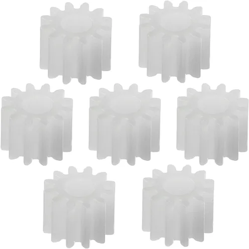 Vista 6 de Othmro 10 piezas de engranajes de plástico 12 dientes modelo 123A engranaje de reducción engranajes de gusano de plástico para RC coche robot motor