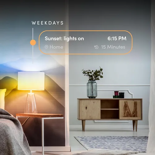 Vista 4 de LIFX Bombilla LED inteligente E12 color de vela Wi-Fi, policromo, regulable multizona, sin necesidad de concentrador, aplicación y control de voz