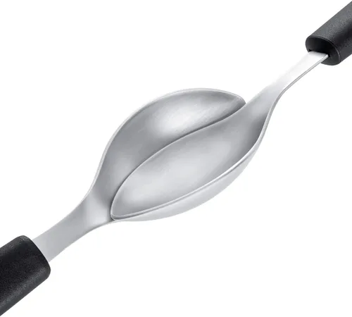 Vista 2 de triangle 72 865 80 01 Cuchara Quenelle grande con mango corto fabricado en Solingen / Alemania Cuchara de leva de calidad profesional Professional
