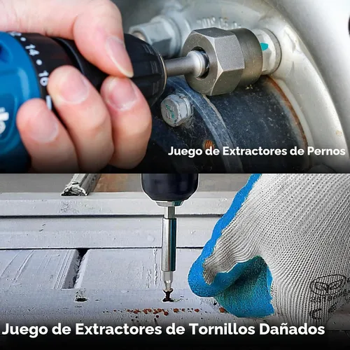 Vista 6 de THINKWORK Juego de extractor de tornillos dañados, 0.079 a 0.832 pulgadas, kit de extractor de pernos rotos de 39 piezas, herramienta de extracción