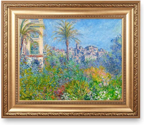 Vista 217 de A&T ARTWORK Antibes Seen from The Salis Gardens de Claude Monet Las Obras de Arte Clásico Mundial Reproducciones, Impresiones de Arte en Lienzo