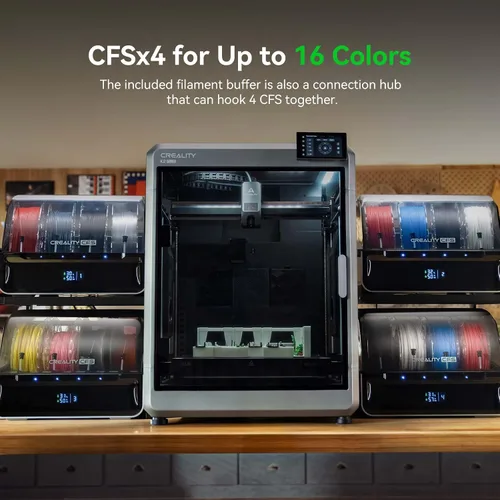 Vista 5 de Creality Paquete de impresora 3D combinada K2 Plus con Creality CFS