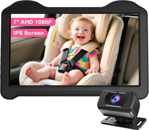 Vista 11 de Cámara HD 1080P de visión diurna y nocturna para bebé, fácil de instalar, cámara de asiento de coche de gran angular de 150° para visión completa