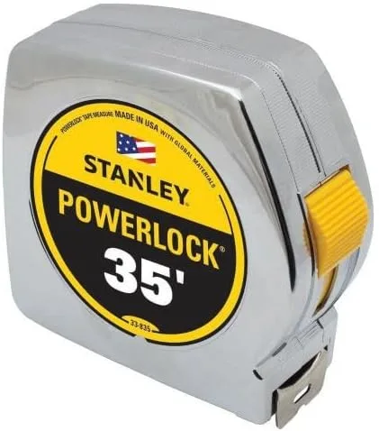 Vista 4 de Stanley 33-231 Regla de cinta Powerlock resistente de 9.8 ft x 1/2 pulgada con caja de metal