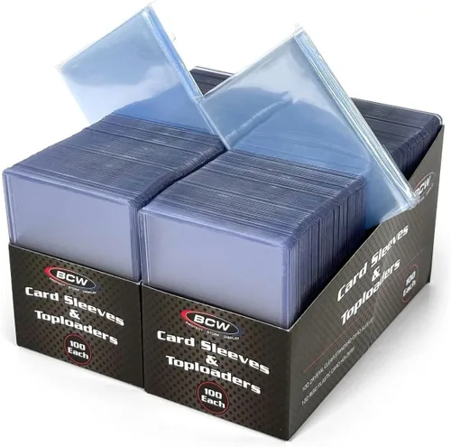 Vista 7 de BCW Combo de fundas para tarjetas y cargadores superiores, estándar de 20