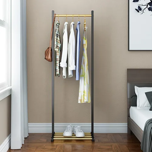 Vista 3 de Garment Rack Freestanding Metal Coat Rack Stand, Modern Clothing Rack With Shelves, Bedroom And Hallway Clothes Hanging Rail, Space Saving Hanger