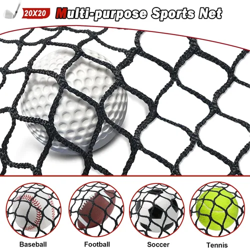 Vista 3 de Red de golf, red de práctica de golf, red deportiva, red de barrera de práctica deportiva, red de pelota resistente, red de bolas de bricolaje